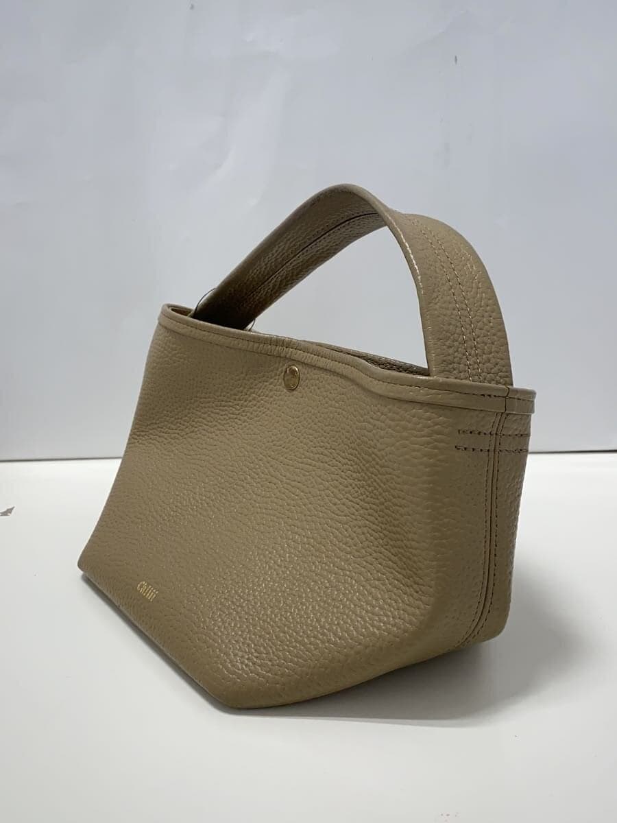 ch!iii handbag leather beige plain 2