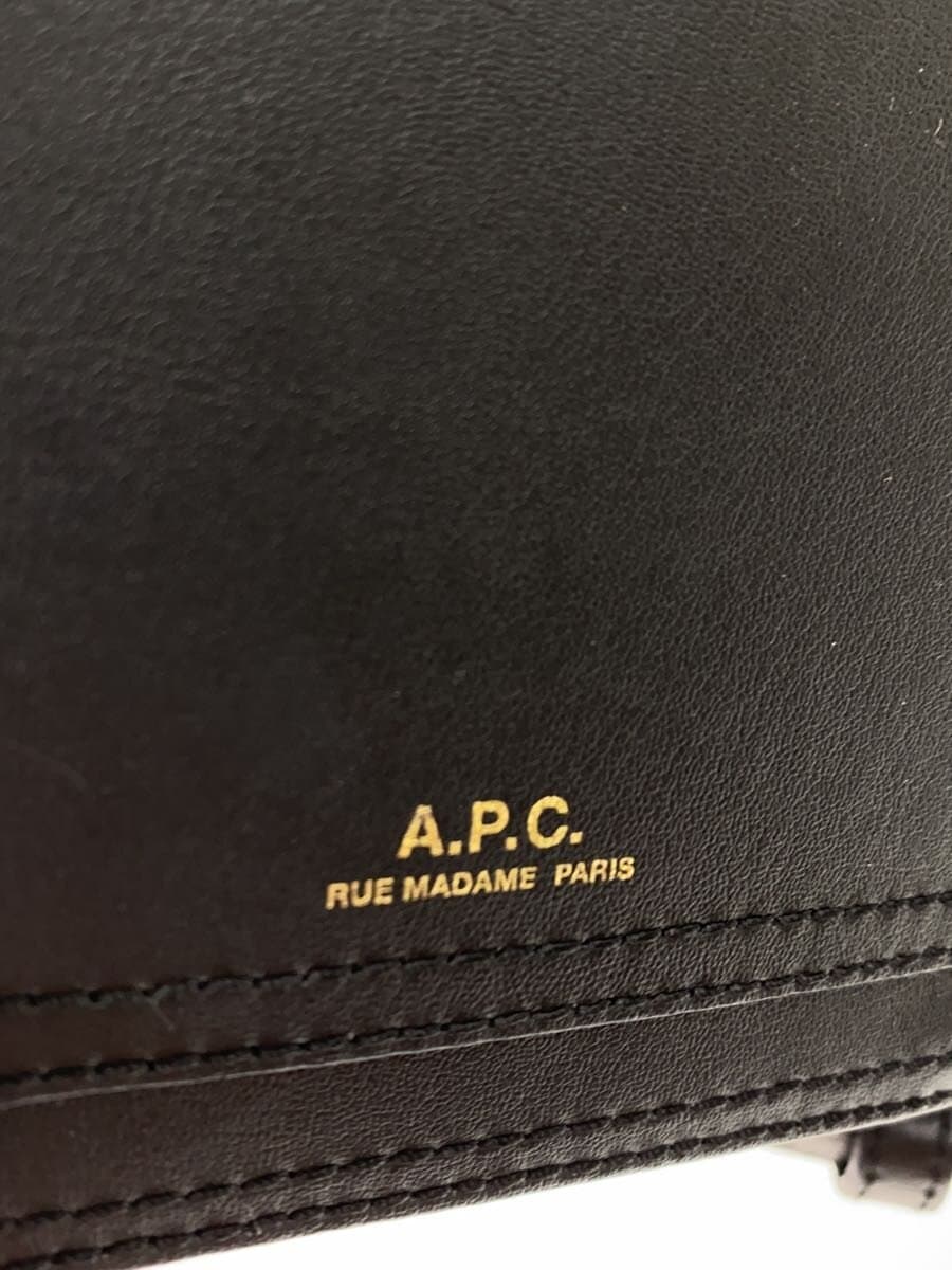 A.P.C. Shoulder Bag Leather BLK 5