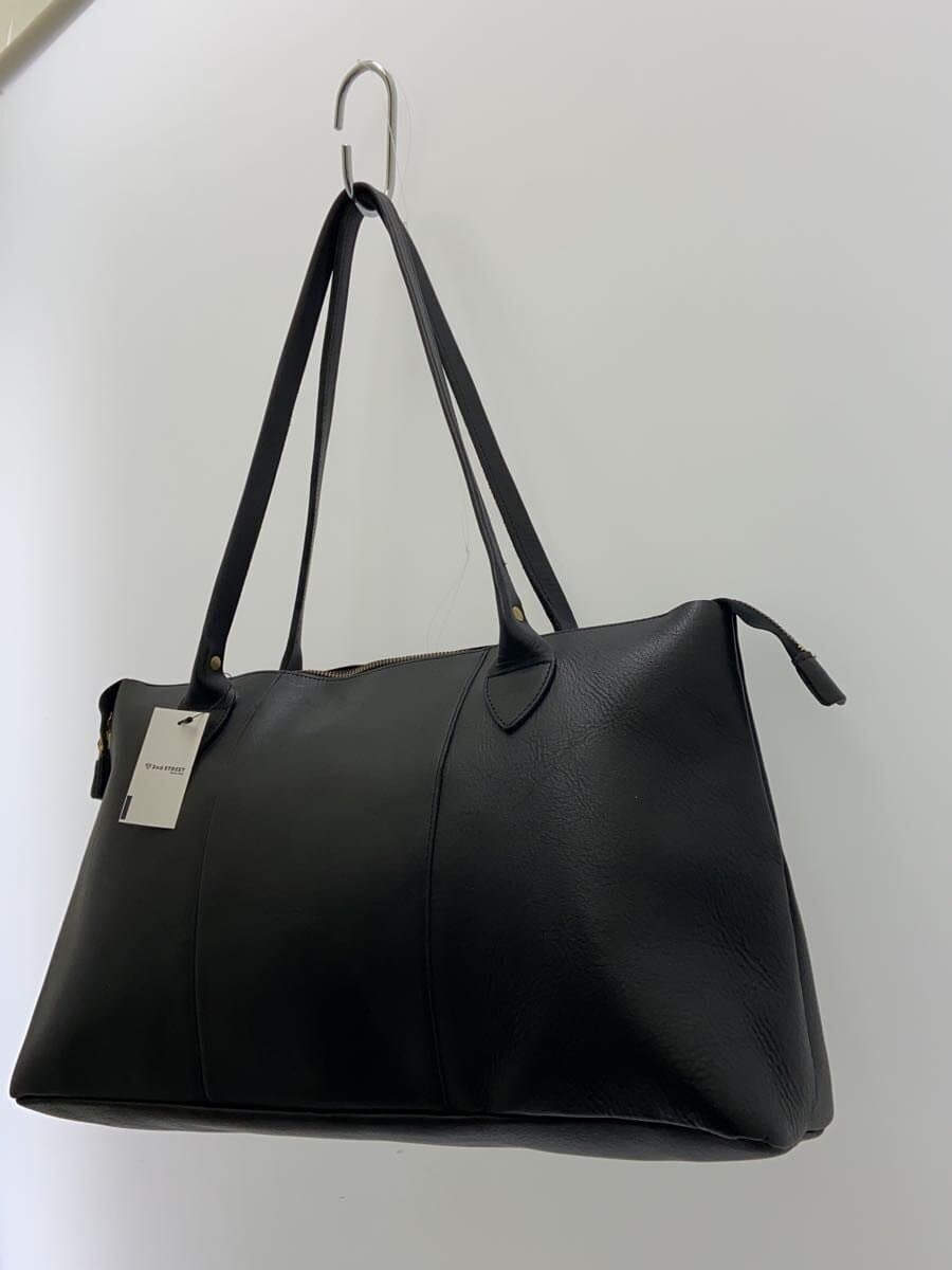 TIDEWAY Tote Bag Leather BLK 2