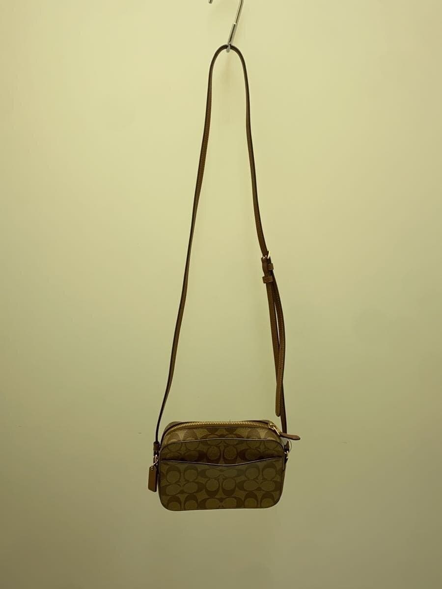 COACH Mini Camera Bag_Signature_Brown Leather PVC BEG 3
