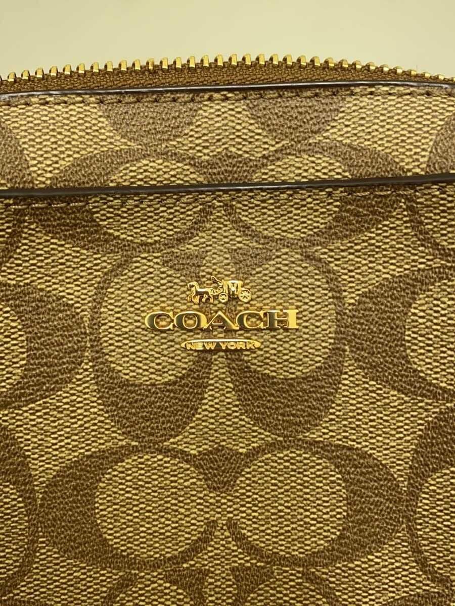 COACH Mini Camera Bag_Signature_Brown Leather PVC BEG 5