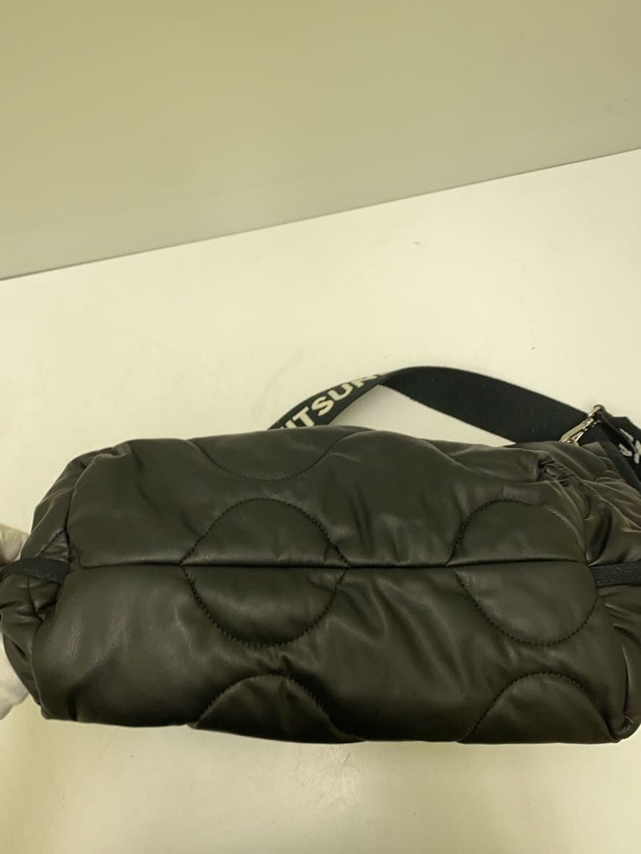 MAISON KITSUNENYLON QUILTED BAG 2-Way Shoulder Bag Nylon BLK 4