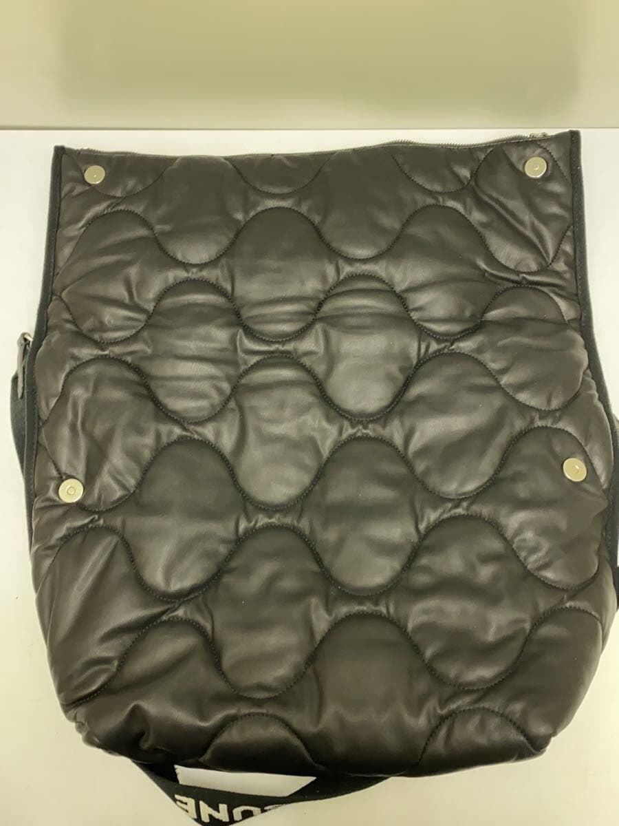 MAISON KITSUNENYLON QUILTED BAG 2-Way Shoulder Bag Nylon BLK 7