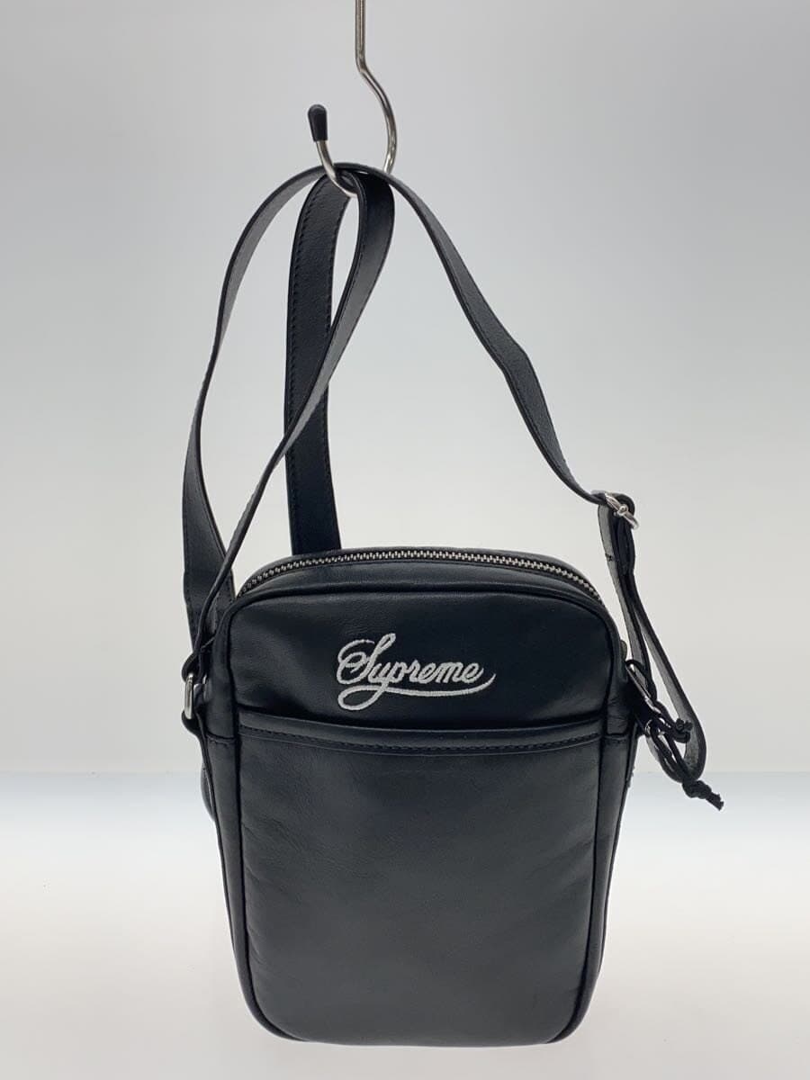 Supreme × NIKE× NIKE Shoulder Bag Leather BLK HJ7964 3