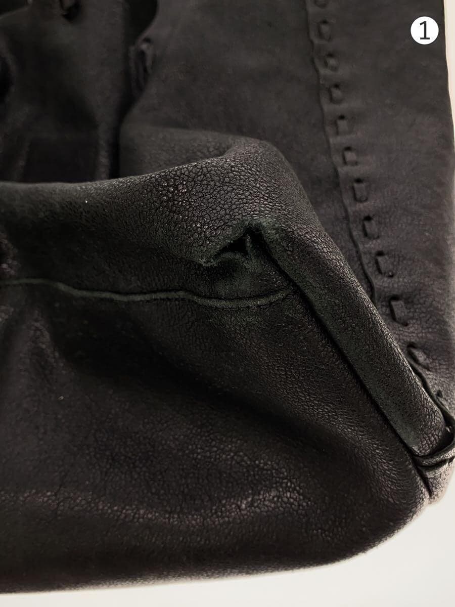 RALPH LAUREN Made in Italy Tote Bag Leather BLK 7