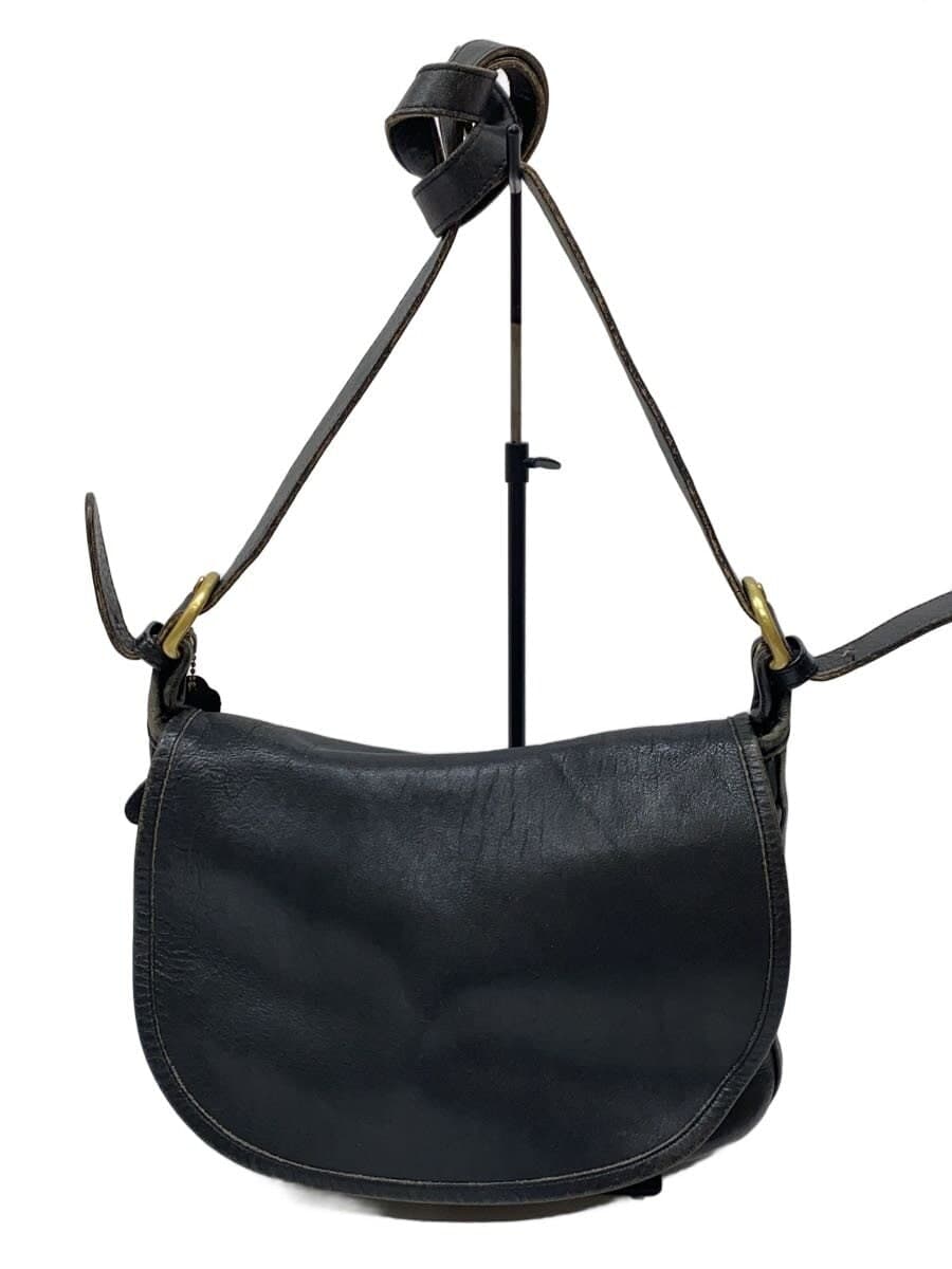 COACH Shoulder Bag Leather BLK Solid 4150