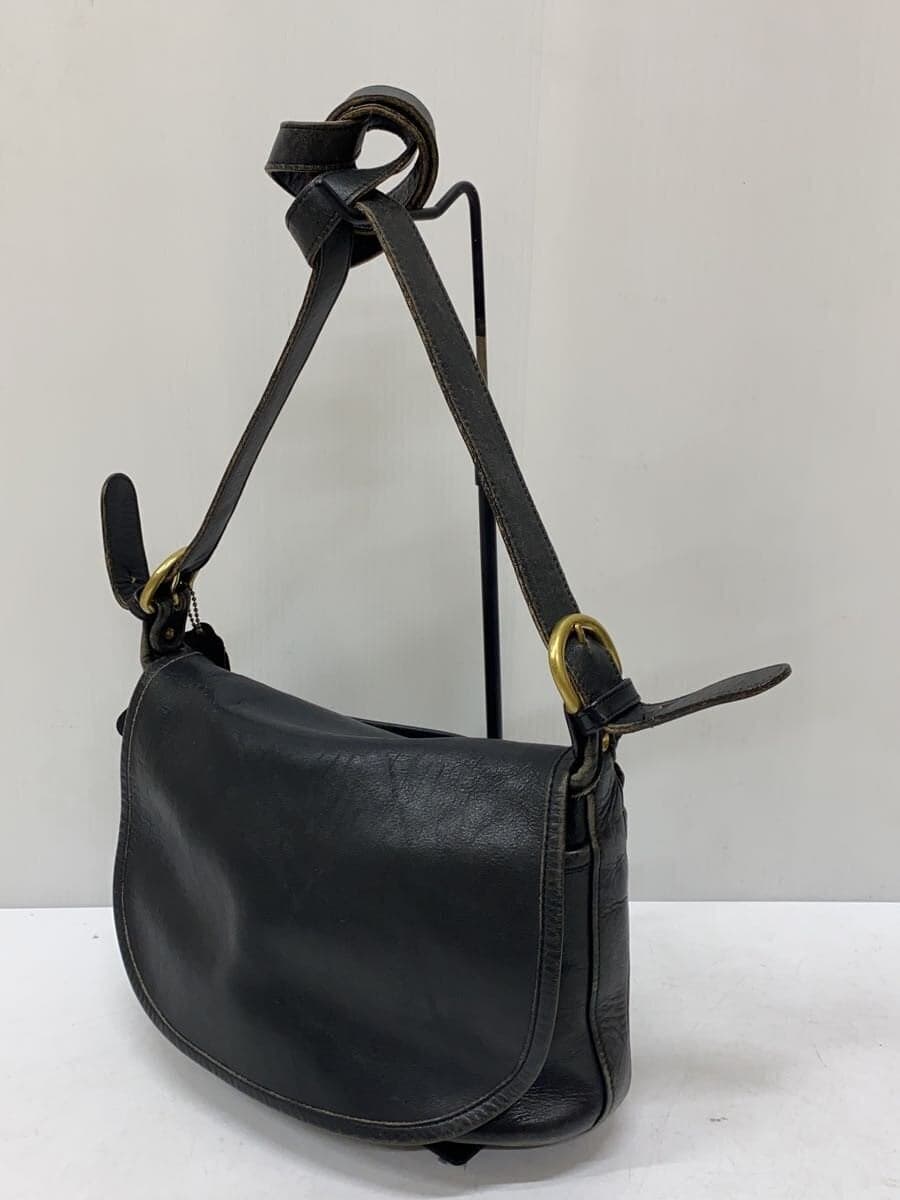 COACH Shoulder Bag Leather BLK Solid 4150 2