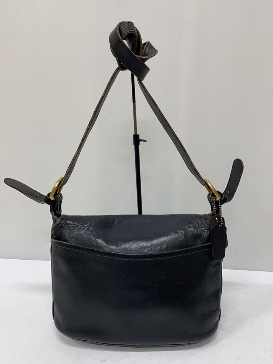 COACH Shoulder Bag Leather BLK Solid 4150 3