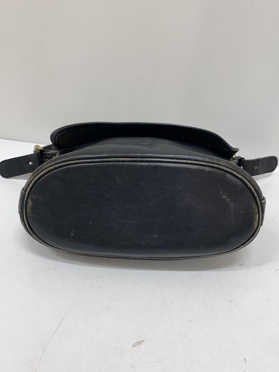 COACH Shoulder Bag Leather BLK Solid 4150 4