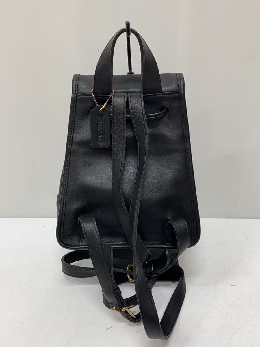 COACH Backpack Leather BLK Solid 9960 3