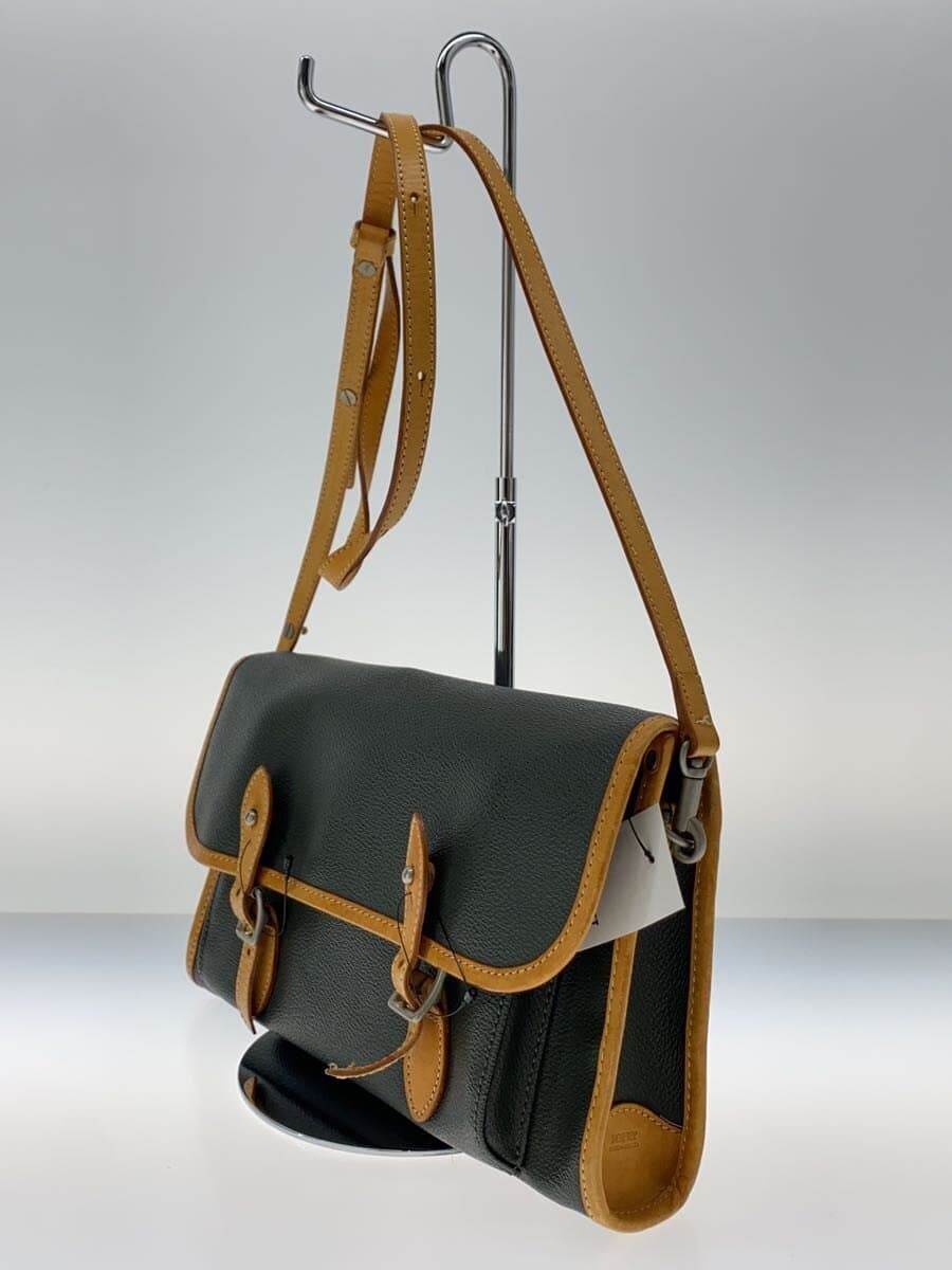 PORTER GIRL Shoulder Bag Leather KHK Solid 2