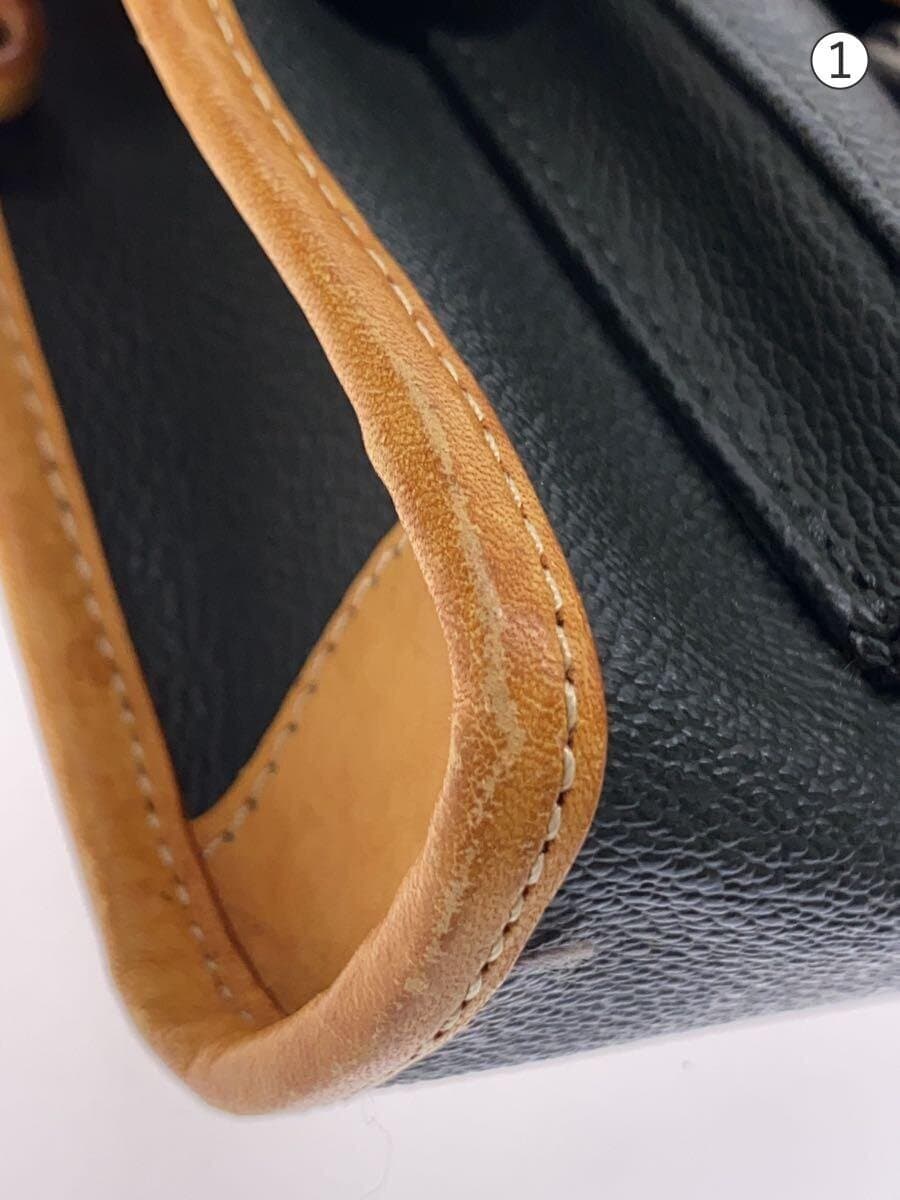 PORTER GIRL Shoulder Bag Leather KHK Solid 7