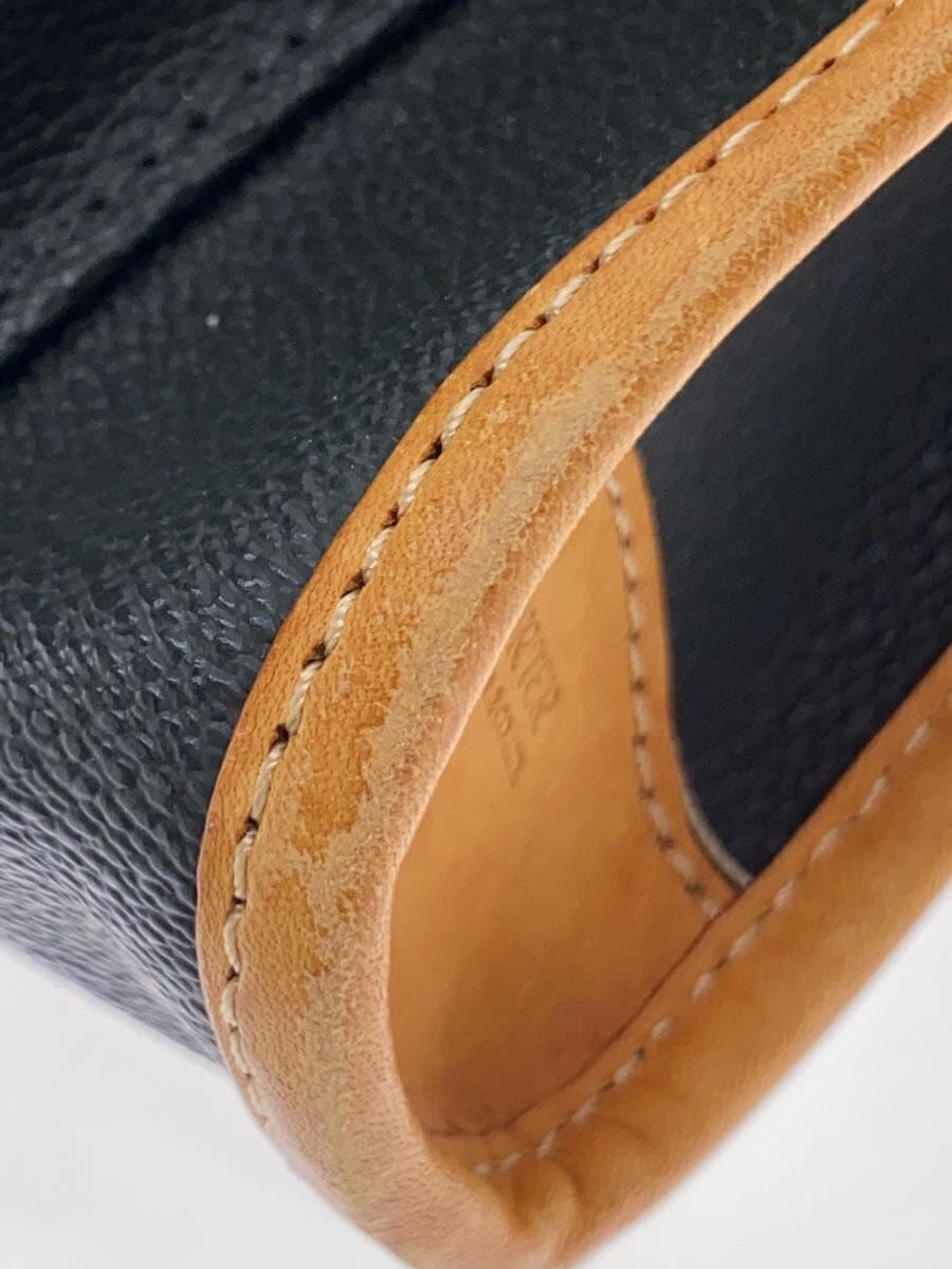 PORTER GIRL Shoulder Bag Leather KHK Solid 8