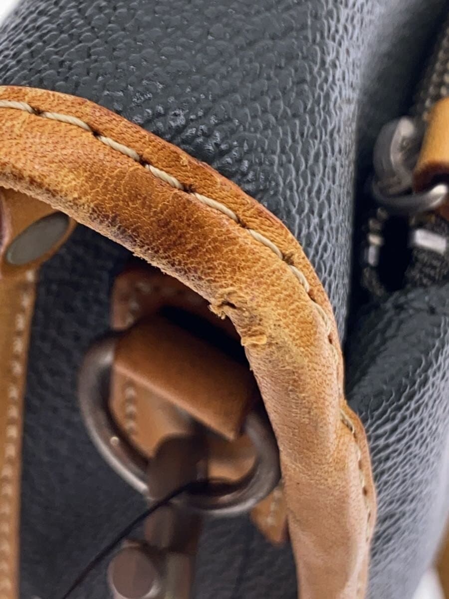 PORTER GIRL Shoulder Bag Leather KHK Solid 9