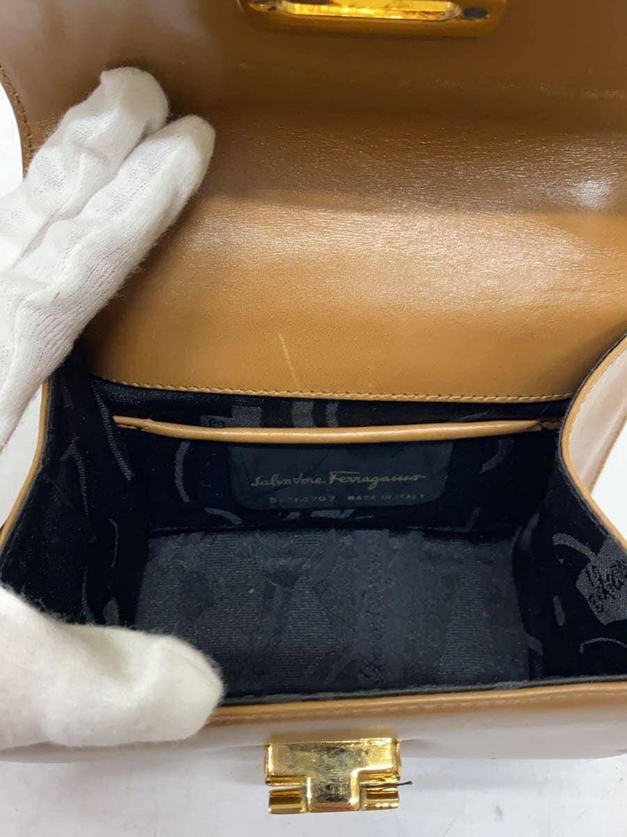 Salvatore Ferragamo Shoulder Bag Leather CML Solid 6