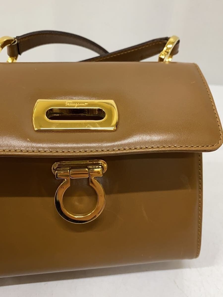Salvatore Ferragamo Shoulder Bag Leather CML Solid 8