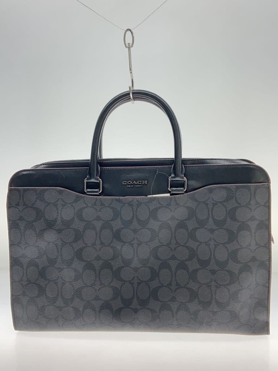 COACH Briefcase_Signature_Black Leather BLK