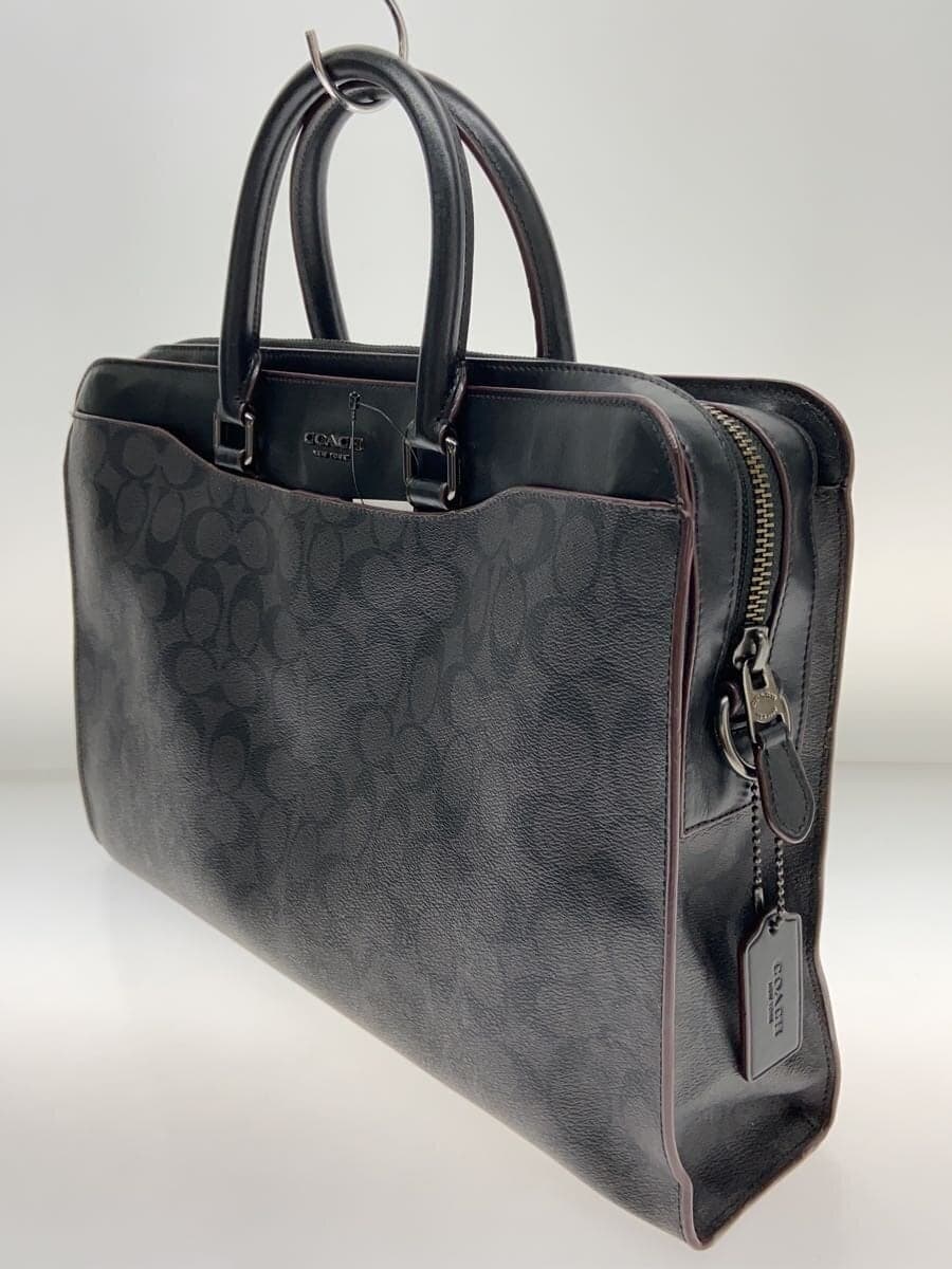 COACH Briefcase_Signature_Black Leather BLK 2