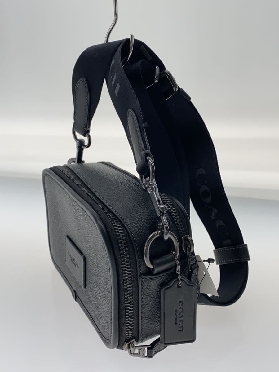 COACH Shoulder Bag Leather BLK Solid CM113 2