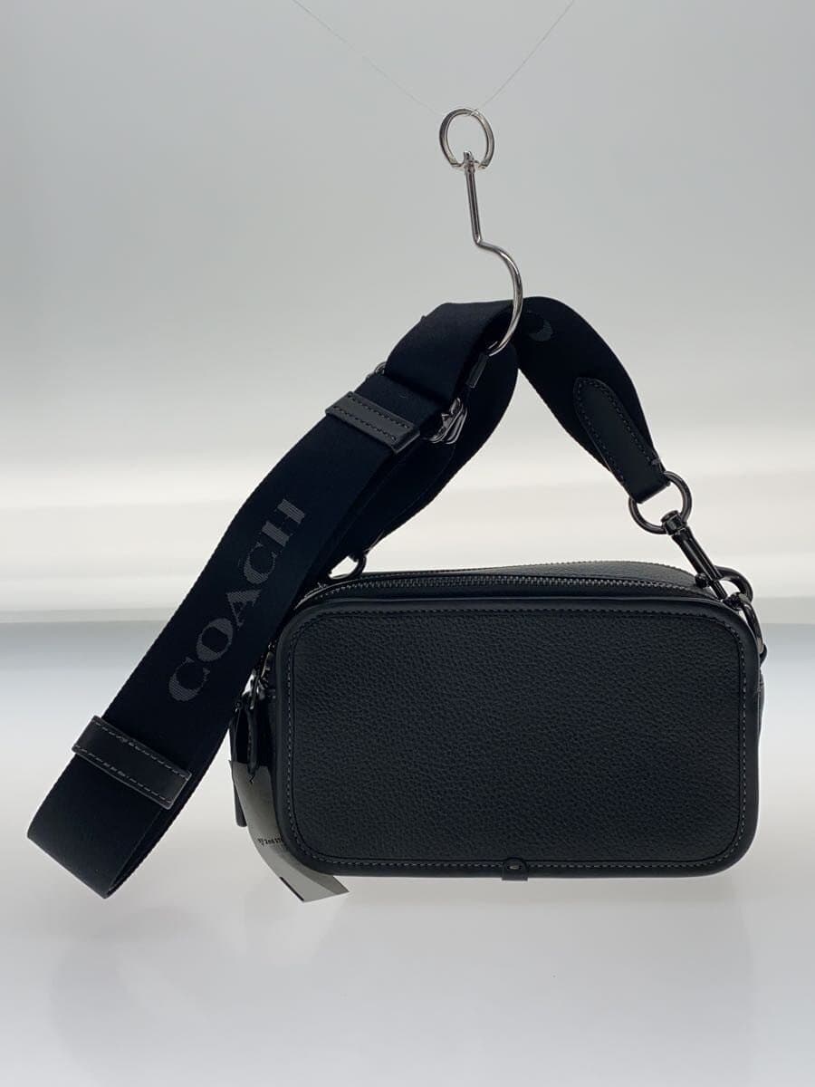 COACH Shoulder Bag Leather BLK Solid CM113 3