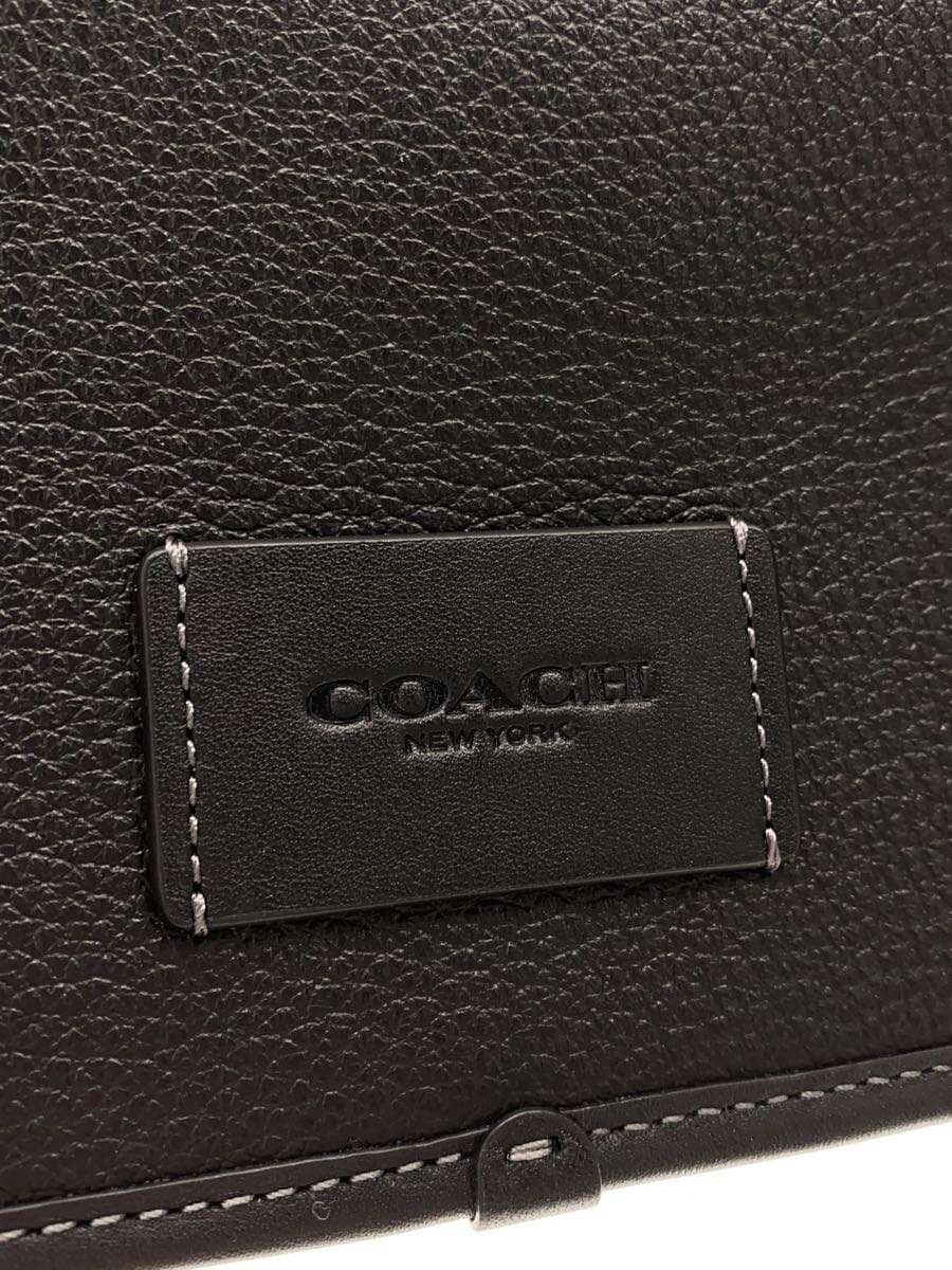 COACH Shoulder Bag Leather BLK Solid CM113 5