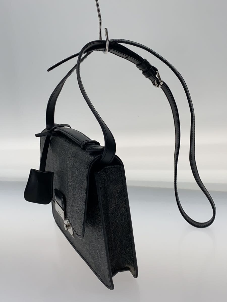 ETRO Shoulder Bag Leather GRY All Over Pattern 2