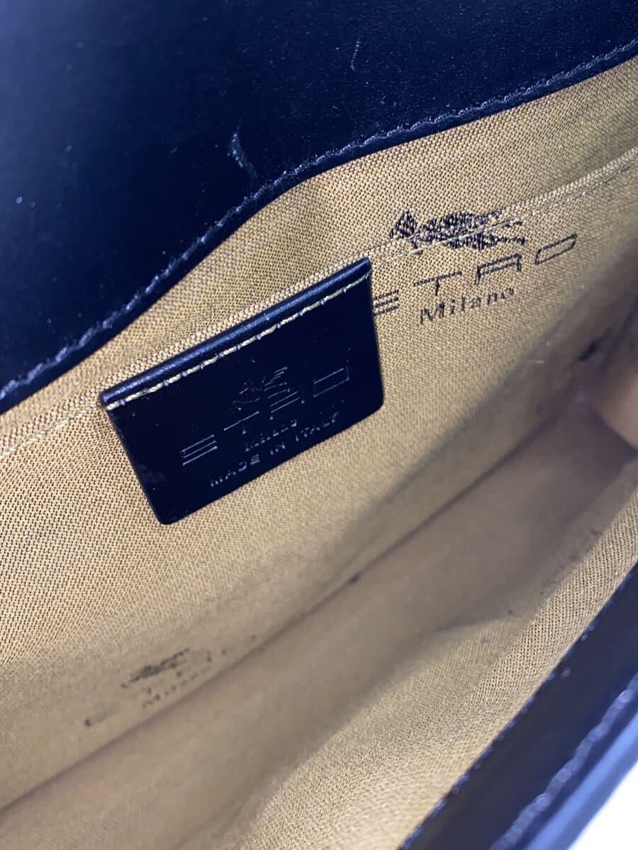 ETRO Shoulder Bag Leather GRY All Over Pattern 6