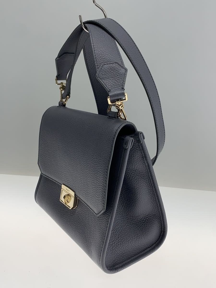 BALLY Handbag Leather GRY 2