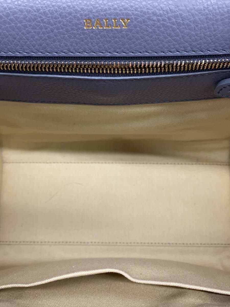 BALLY Handbag Leather GRY 6