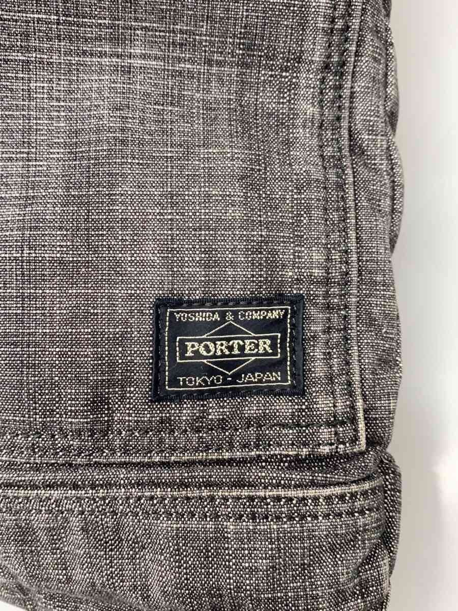 PORTER Tote Bag Denim BLK Solid 5