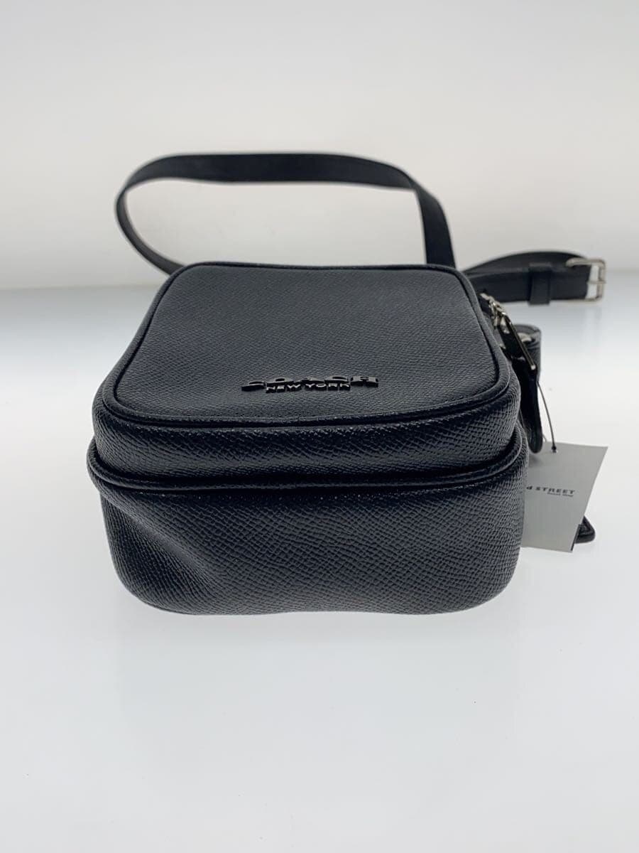 COACH shoulder bag leather black plain F72515 4