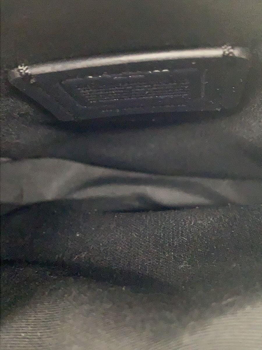 COACH shoulder bag leather black plain F72515 6