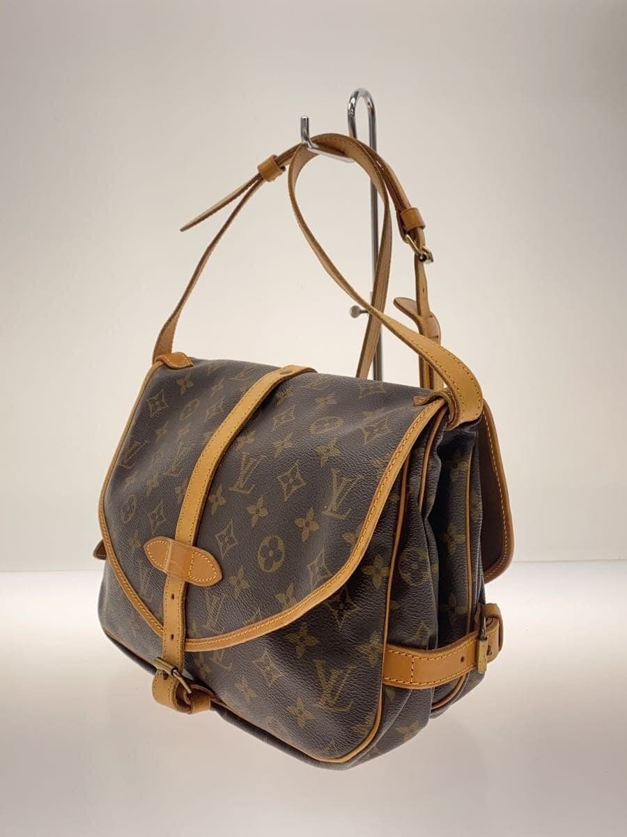 LOUIS VUITTON 1) Soumure 30 Monogram Canvas PVC BRW M42256 2