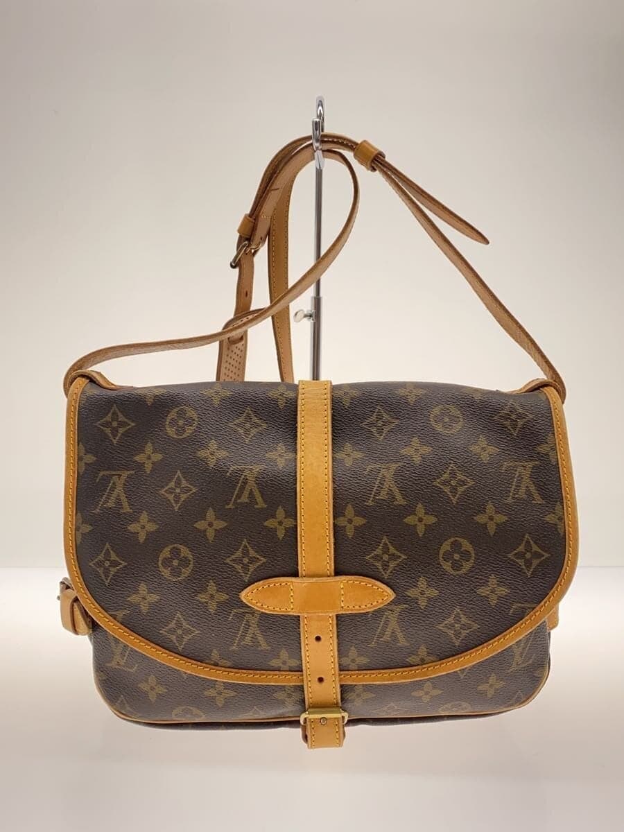 LOUIS VUITTON 1) Soumure 30 Monogram Canvas PVC BRW M42256 3