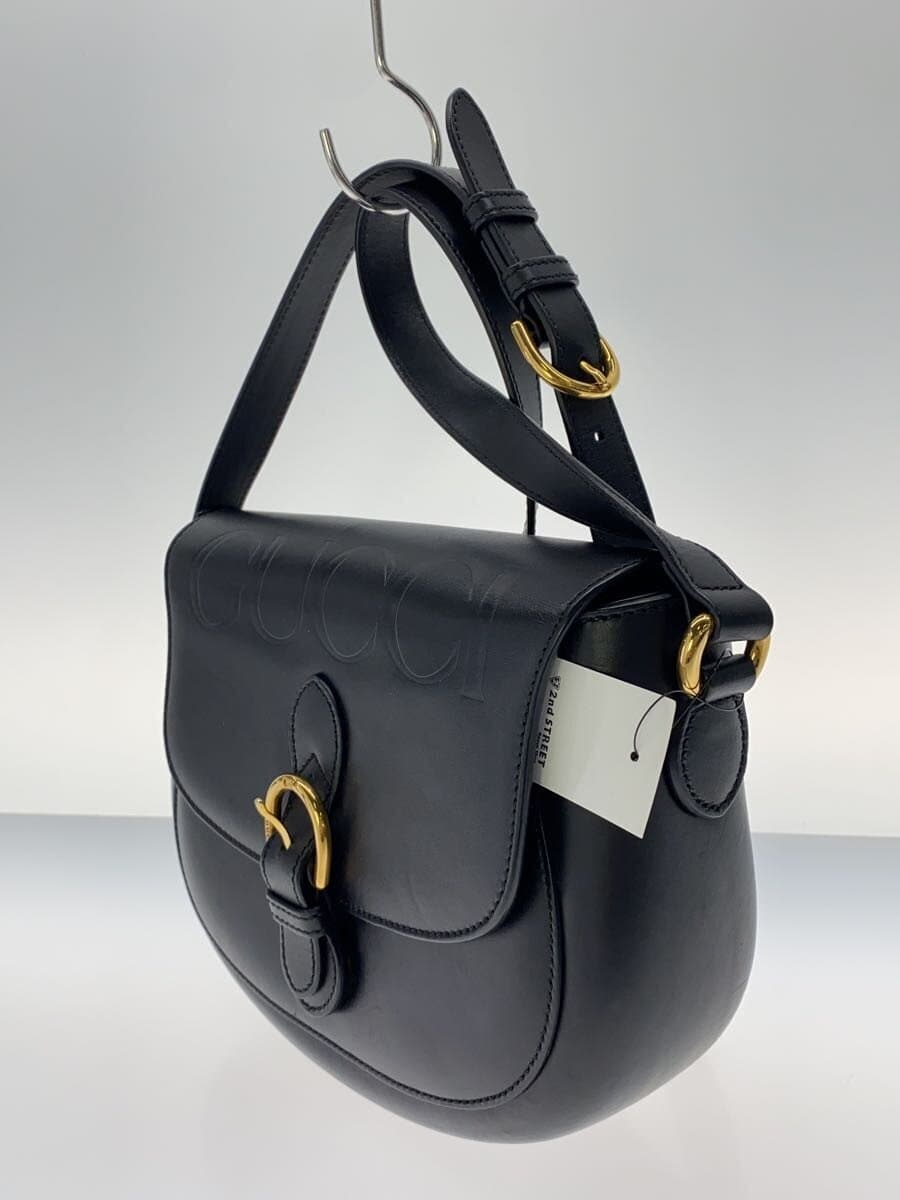 GUCCI Shoulder Bag Leather BLK 675923 2