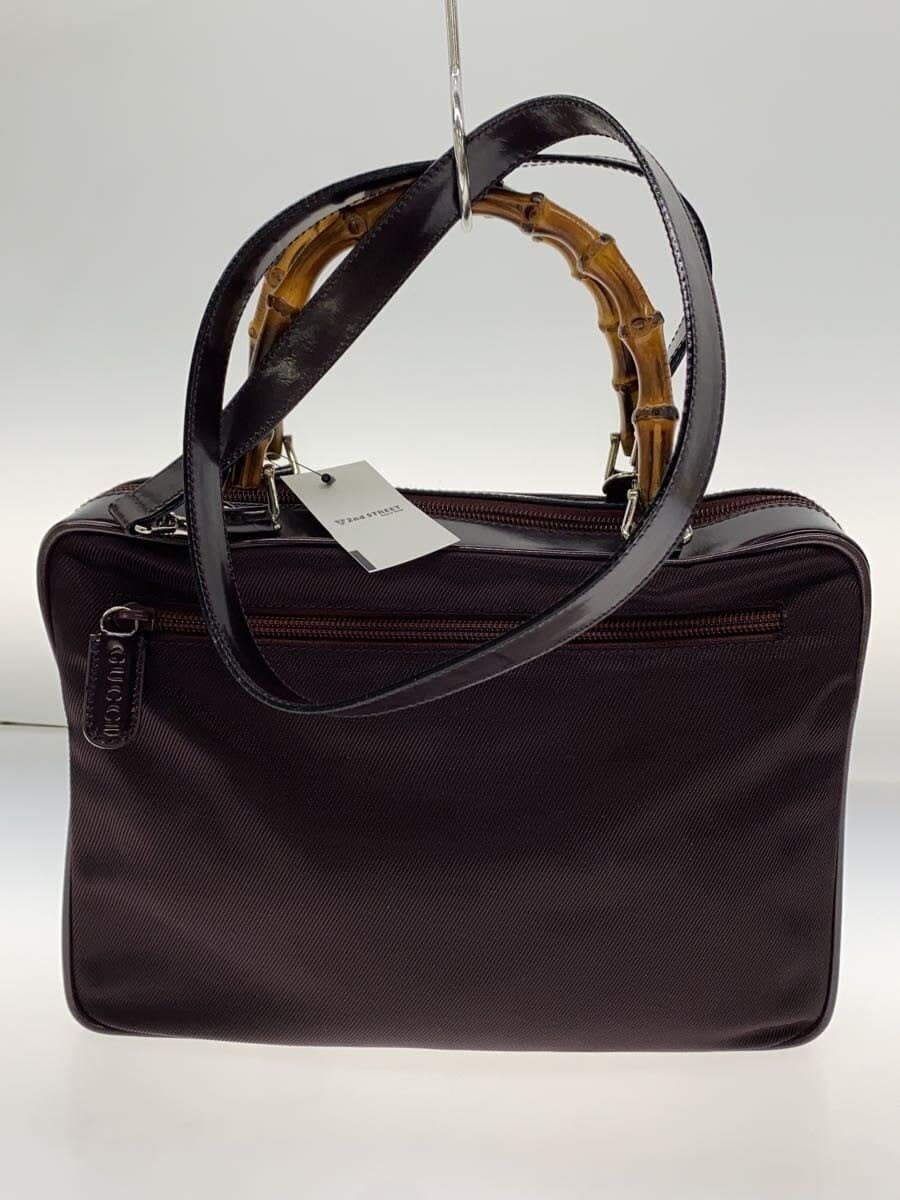 GUCCI handbag nylon BRD solid color 3
