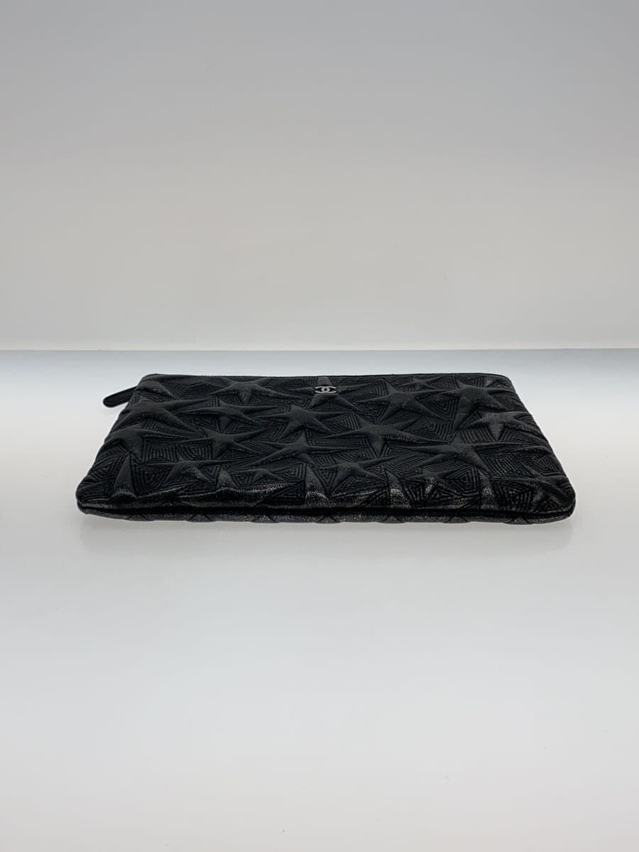 CHANEL Clutch Bag BLK All Over Pattern 4