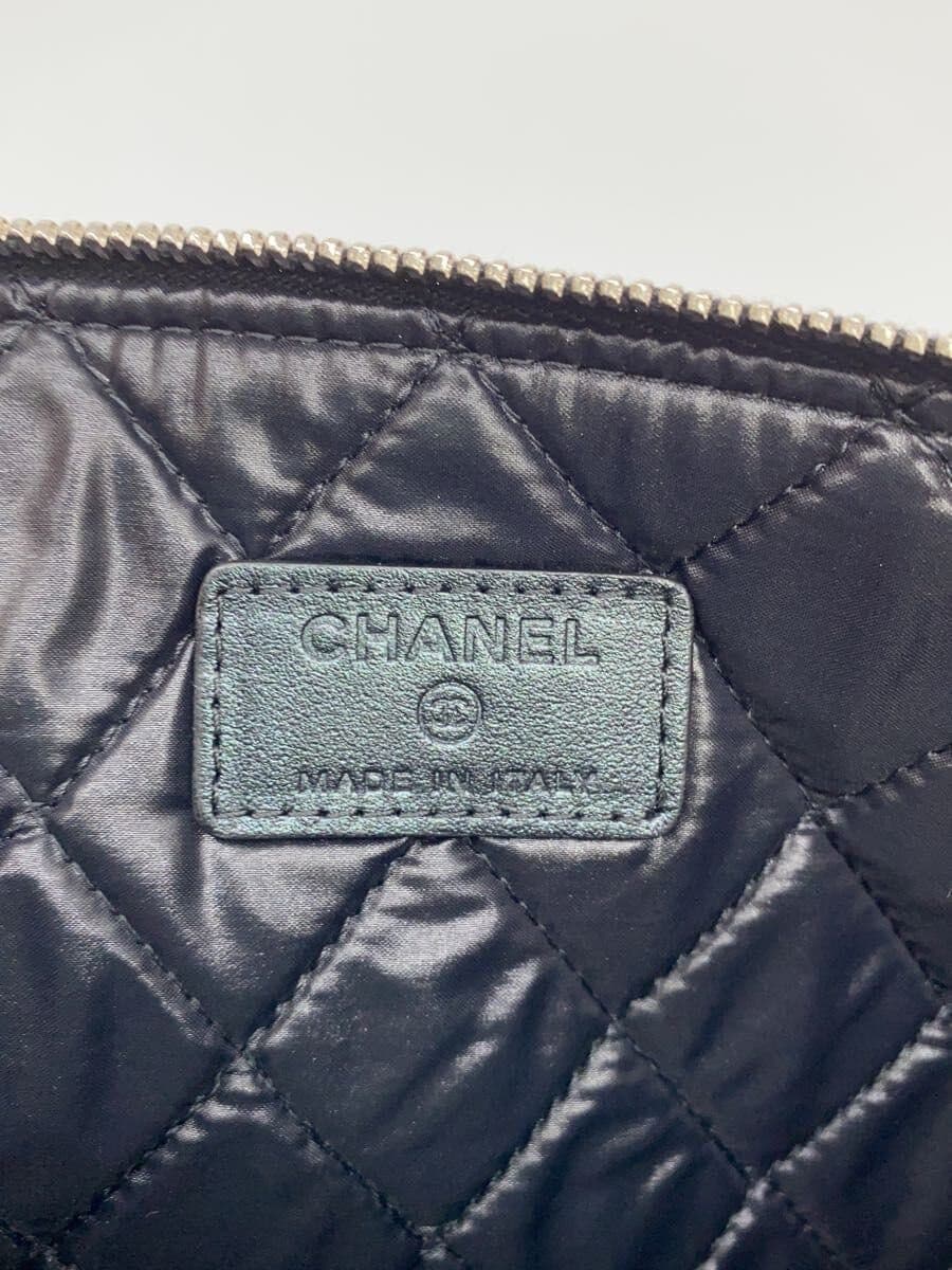 CHANEL Clutch Bag BLK All Over Pattern 5