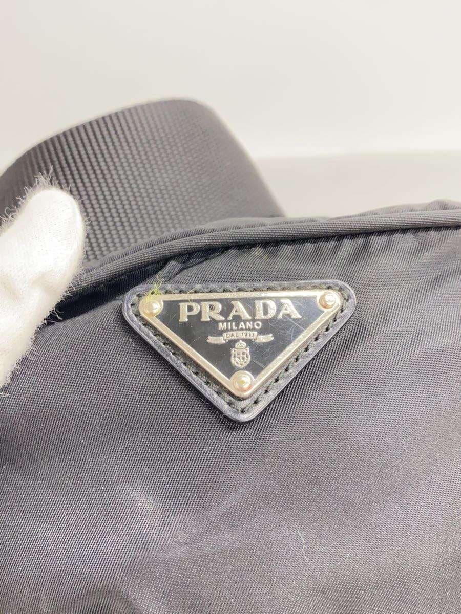 PRADA Shoulder Bag Nylon BLK Solid 5