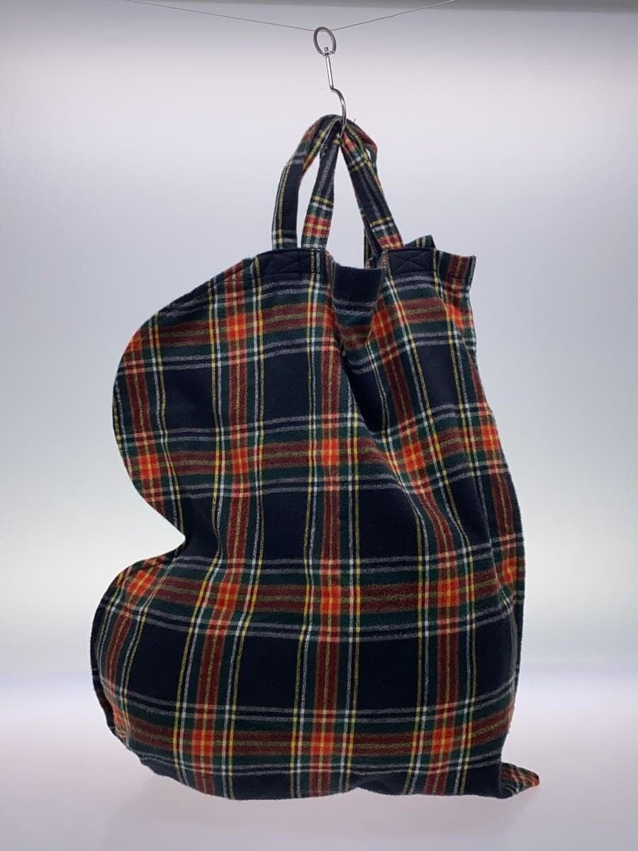 A MACHINE tote bag -- multicolor check 3