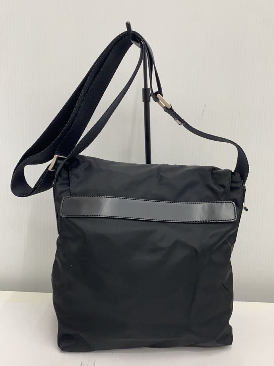 PRADA Shoulder Bag Nylon BLK Solid 3