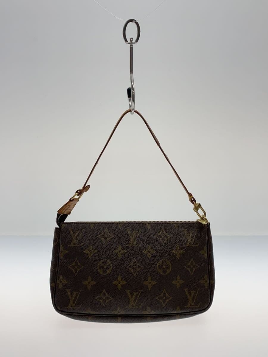 LOUIS VUITTON 1) Pochette Accessoires Monogram Canvas PVC BRW M51980 3