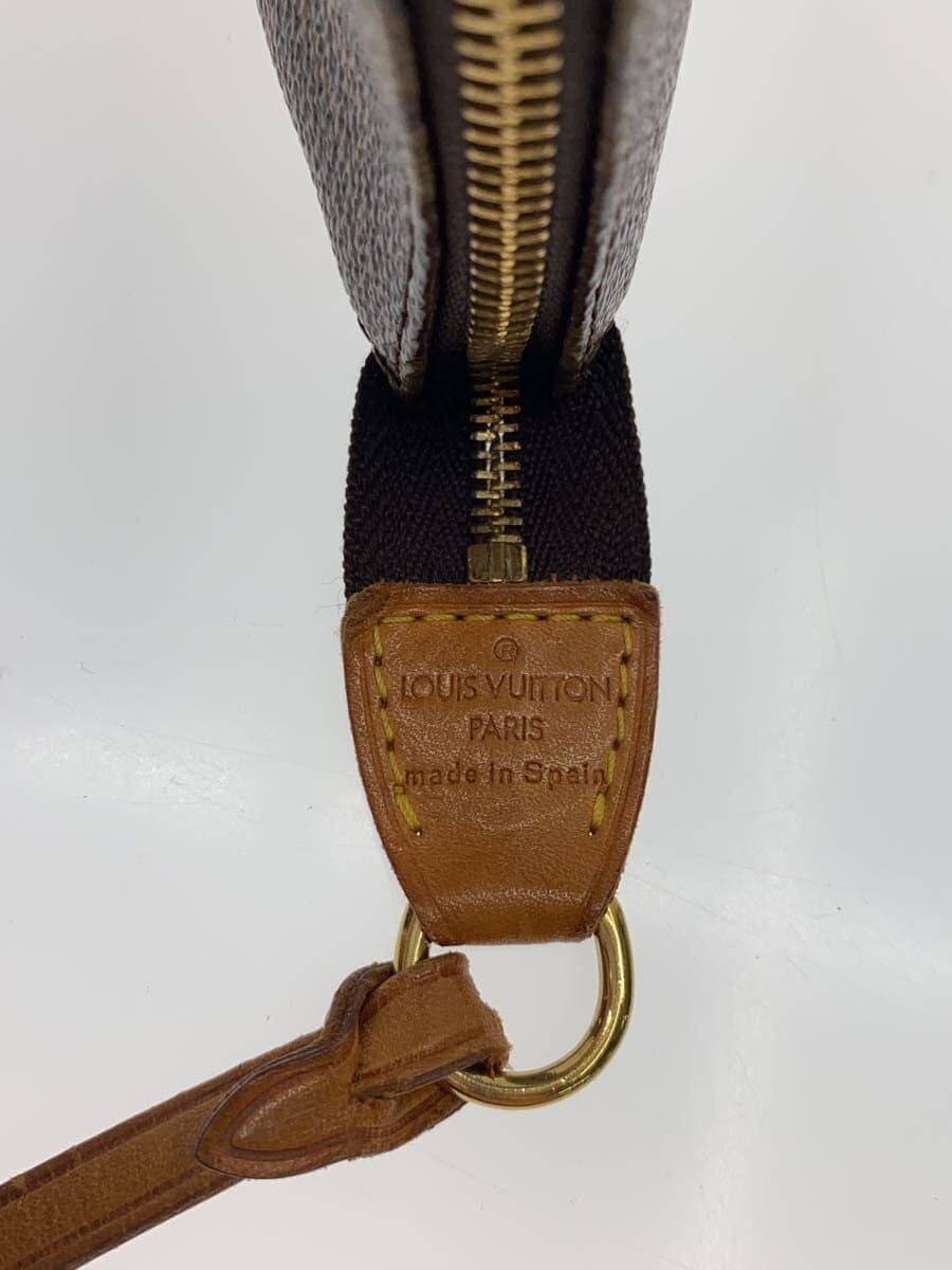 LOUIS VUITTON 1) Pochette Accessoires Monogram Canvas PVC BRW M51980 5