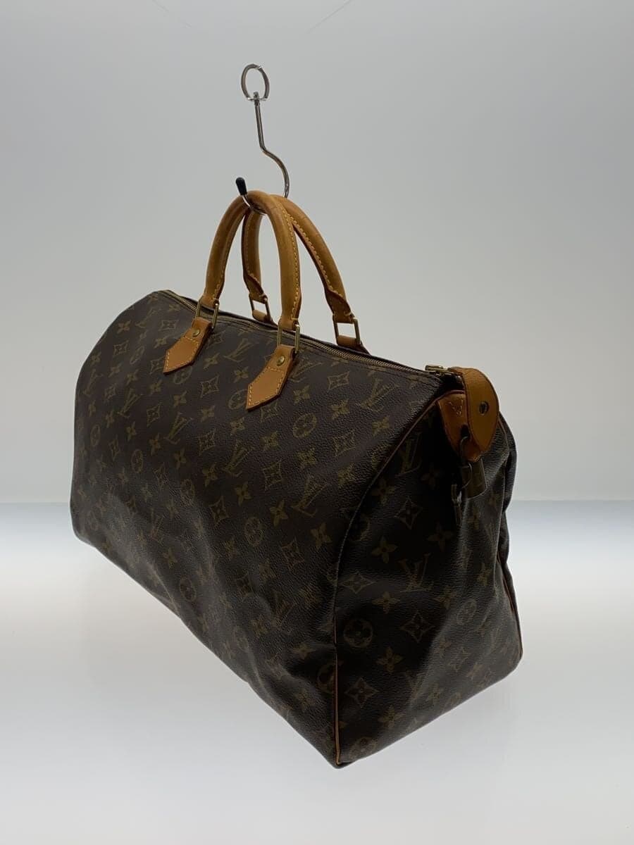 LOUIS VUITTON 2) Speedy 40 Monogram Canvas PVC BRW M41106 2
