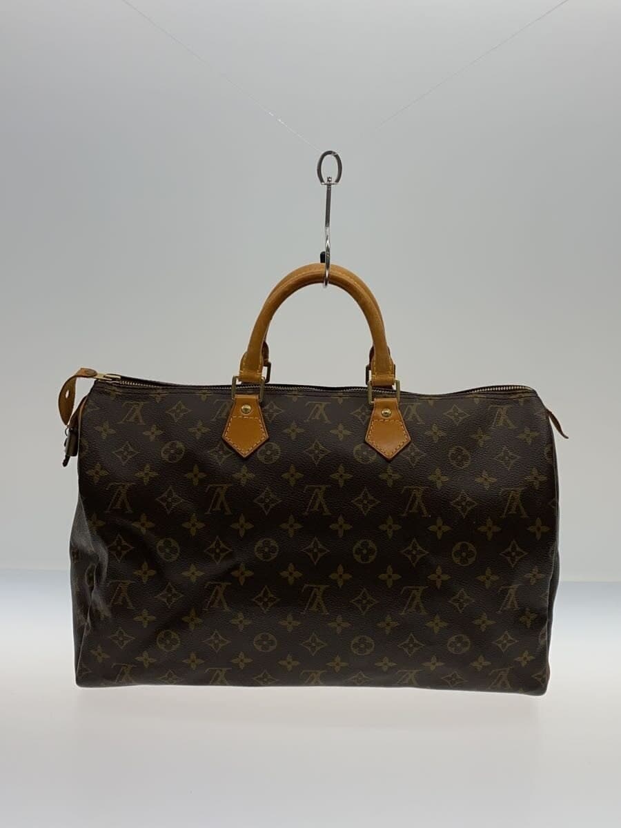 LOUIS VUITTON 2) Speedy 40 Monogram Canvas PVC BRW M41106 3