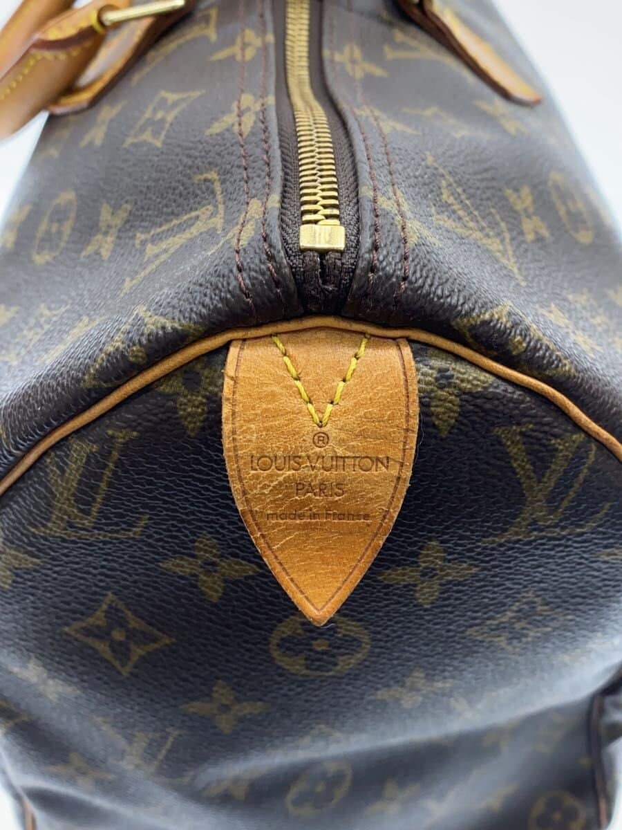 LOUIS VUITTON 2) Speedy 40 Monogram Canvas PVC BRW M41106 5