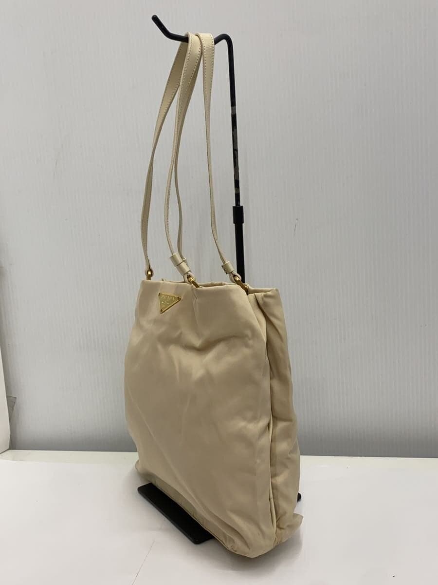 PRADA Tote Bag Nylon BEG Solid Color B11214 2