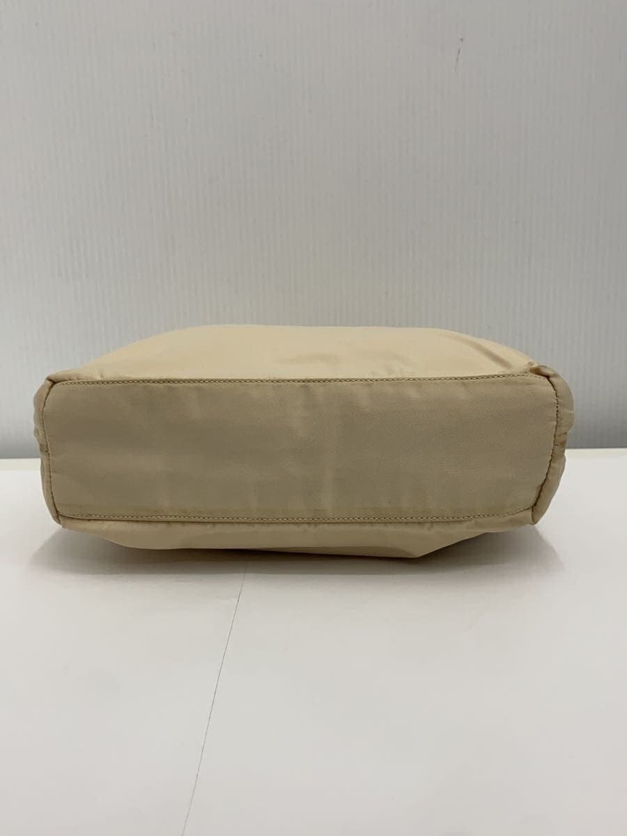 PRADA Tote Bag Nylon BEG Solid Color B11214 4
