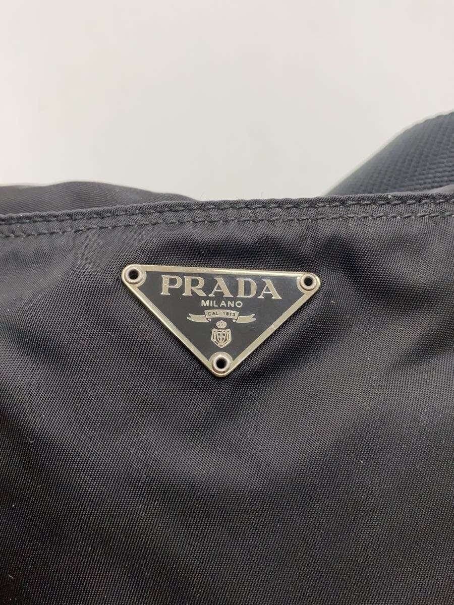 PRADA Shoulder Bag Nylon Black Solid Color 5