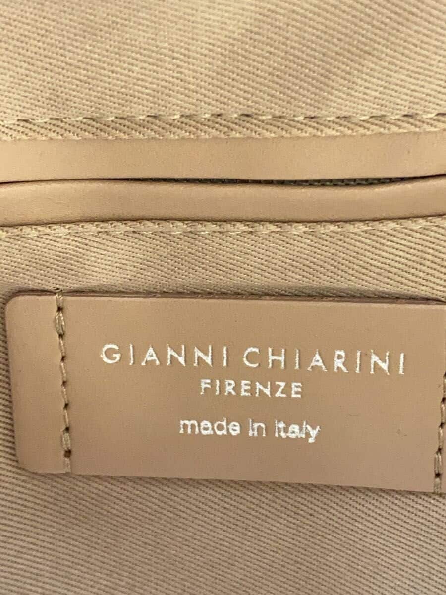 GIANNI CHIARINI handbag leather WHT plain 5